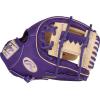 image:imageRawlings  Heart of The Hide Baseball Glove  Traditional BreakinCamel  Purple  Weave I Web