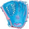 image:imageRawlings  Heart of The Hide Baseball Glove  Traditional BreakinColumbia Blue  Pink  Modified TrapEze Web