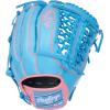 image:imageRawlings  Heart of The Hide Baseball Glove  Traditional BreakinColumbia Blue  Pink  Modified TrapEze Web