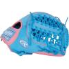 image:imageRawlings  Heart of The Hide Baseball Glove  Traditional BreakinColumbia Blue  Pink  Modified TrapEze Web