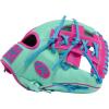 image:imageRawlings  Heart of The Hide Baseball Glove  Traditional BreakinSpring Break Edition  Mint  Pink  Columbia Blue  Split Single Post Web