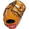 image:imageRawlings  Heart of The Hide Baseball Glove  Traditional BreakinTan  Single Post Double Bar Web