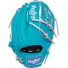 image:imageRawlings  Heart of The Hide Baseball Glove  Traditional BreakinTeal  Silver  Laced 2Piece Web