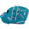 image:imageRawlings  Heart of The Hide Baseball Glove  Traditional BreakinTeal  Silver  Laced 2Piece Web
