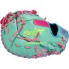 image:imageRawlings  Heart of the Hide Baseball Glove  Limited Edition ColorSync Series  Multiple StylesBerry  Mint  Single Post Double Bar Web