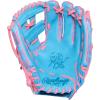 image:imageRawlings  Heart of the Hide Baseball Glove  Limited Edition ColorSync Series  Multiple StylesColumbia Blue  Pink  Split Single Post Web