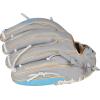 image:imageRawlings  Liberty Advanced Fastpitch Softball GloveGrey  Columbia Blue  Split Single Post Web