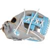 image:imageRawlings  Liberty Advanced Fastpitch Softball GloveGrey  Columbia Blue  Split Single Post Web
