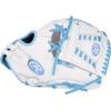 image:imageRawlings  Liberty Advanced Fastpitch Softball GloveWhite  Columbia Blue  Laced OnePiece Web