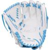 image:imageRawlings  Liberty Advanced Fastpitch Softball GloveWhite  Columbia Blue  Laced OnePiece Web
