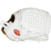 image:imageRawlings  Liberty Advanced Fastpitch Softball GloveWhite  Gold  Basket Web
