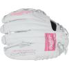image:imageRawlings  Liberty Advanced Fastpitch Softball GloveWhite  Pink  Basket Web