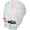 image:imageRawlings  Liberty Advanced Fastpitch Softball GloveWhite  Pink  Basket Web