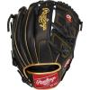 image:imageRawlings  R9 Series Baseball Glove2Piece Solid Web  Black  Gold