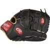 image:imageRawlings  R9 Series Baseball Glove2Piece Solid Web  Black  Gold
