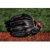 image:imageRawlings  R9 Series Baseball Glove2Piece Solid Web  Black  Gold