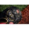 image:imageRawlings  R9 Series Baseball Glove2Piece Solid Web  Black  Gold