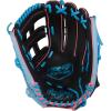 image:imageRawlings  R9 Series Baseball GloveBlack  Columbia Blue  Pink  Pro H Web