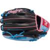 image:imageRawlings  R9 Series Baseball GloveBlack  Columbia Blue  Pink  Pro H Web