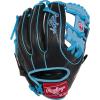 image:imageRawlings  R9 Series Baseball GloveBlack  Columbia Blue  Pro I Web
