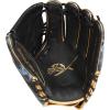 image:imageRawlings  REV1X Baseball GloveBlack  Gold  2Piece Solid Web
