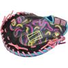 image:imageRawlings  REV1X Baseball GloveColumbia Blue  Black  1Piece Solid Web