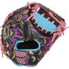 image:imageRawlings  REV1X Baseball GloveColumbia Blue  Black  1Piece Solid Web