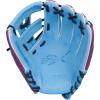 image:imageRawlings  REV1X Baseball GloveColumbia Blue  Navy  Split Single Post Web