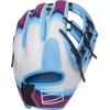 image:imageRawlings  REV1X Baseball GloveColumbia Blue  Navy  Split Single Post Web
