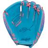 image:imageRawlings  REV1X Baseball GloveColumbia Blue  Pink  REV1X 2Piece Web