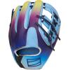 image:imageRawlings  REV1X Baseball GloveColumbia Blue  Purple  Yellow  Split Single Post Web