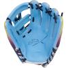 image:imageRawlings  REV1X Baseball GloveColumbia Blue  Purple  Yellow  Split Single Post Web