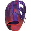 image:imageRawlings  REV1X Baseball GlovePurple  Orange  Split Single Post Web