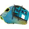image:imageRawlings  REV1X Baseball GloveTeal  Yellow  Black  Split Single Post Web