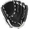 image:imageRawlings  Shut Out Youth Softball GloveBlack  White  Basket Web