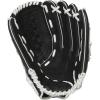 image:imageRawlings  Shut Out Youth Softball GloveBlack  White  Basket Web