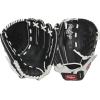 image:imageRawlings  Shut Out Youth Softball GloveBlack  White  Basket Web