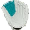 image:imageRawlings  Shut Out Youth Softball GloveWhite  Teal  Basket Web