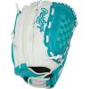 image:imageRawlings  Shut Out Youth Softball GloveWhite  Teal  Basket Web