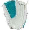 image:imageRawlings  Shut Out Youth Softball GloveWhite  Teal  Basket Web