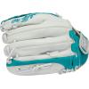 image:imageRawlings  Shut Out Youth Softball GloveWhite  Teal  Basket Web