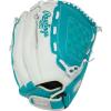 image:imageRawlings  Shut Out Youth Softball GloveWhite  Teal  Basket Web