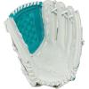 image:imageRawlings  Shut Out Youth Softball GloveWhite  Teal  Basket Web