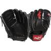 image:imageRawlings  Heart of The Hide Baseball Glove  Traditional BreakinBlack  2Piece Solid Web