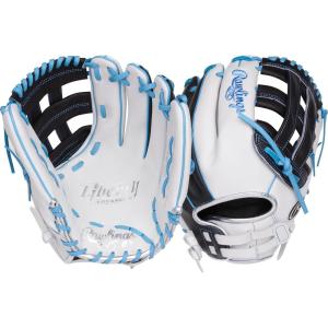 image:imageRawlings  Liberty Advanced Fastpitch Softball GloveWhite  Black Speedshell  Pro H Web