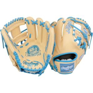 image:imageRawlings  PRO Preferred Baseball Glove  Sizes 115  1275  Multiple StylesCamel  Columbia Blue Pro I Web