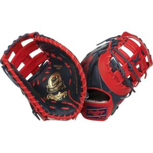 image:imageRawlings  PRO Preferred Baseball Glove  Sizes 115  1275  Multiple StylesGuerrero Jr  Navy  Scarlet  Single Post Double Bar Web