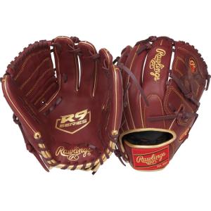 image:imageRawlings  R9 Series Baseball GloveSherry  2Piece Solid Web