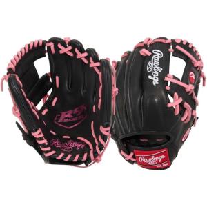 image:imageRawlings  R9 Youth Contour FIT Baseball Glove  Multiple StylesBlack  Pink  Pro I Web