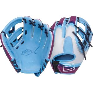 image:imageRawlings  REV1X Baseball GloveColumbia Blue  Navy  Split Single Post Web